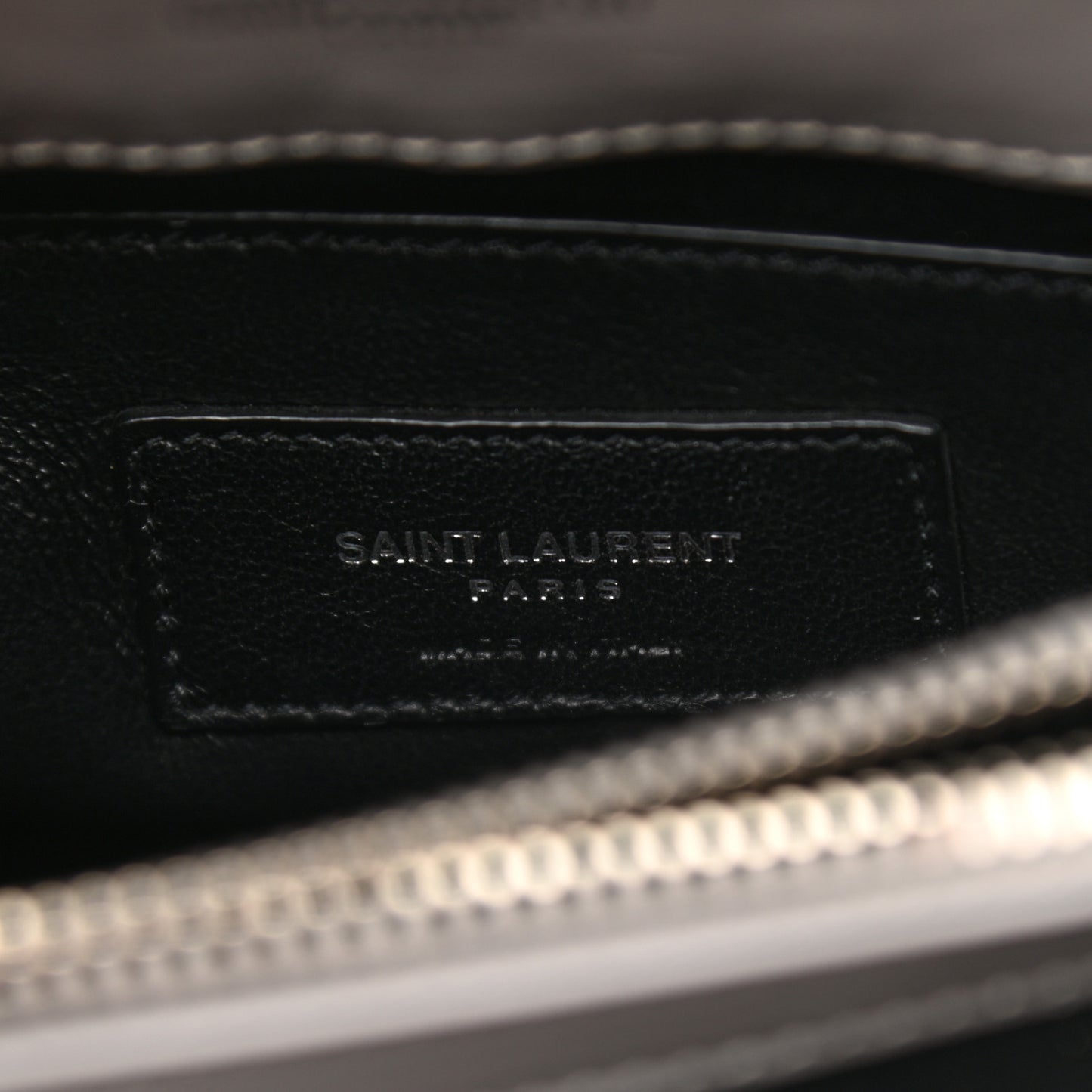 Calfskin Y Quilted Monogram Small Loulou Chain Satchel Granite