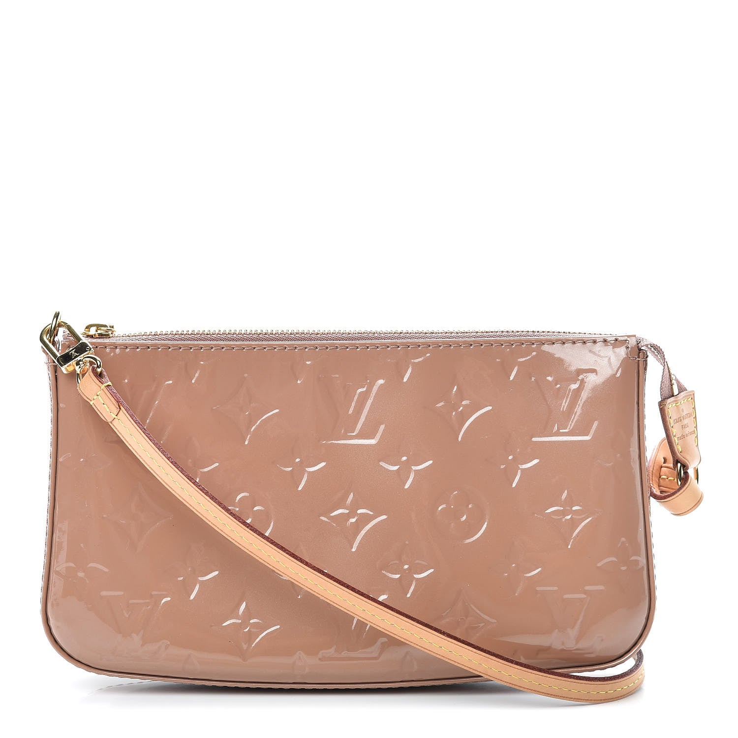 Louis Vuitton Vernis Pochette Accessories NM Rose Velours 1 of 10