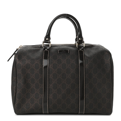 Gucci GG Supreme Monogram Medium Boston Dark Brown 1 of 9