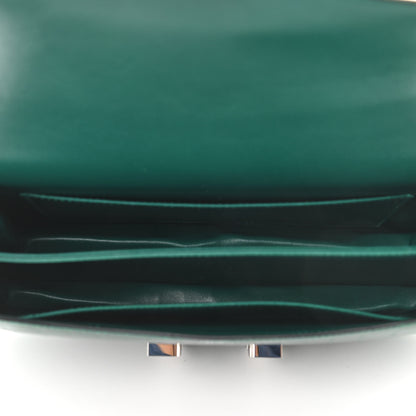 Hermes Shiny Niloticus Crocodile Constance Elan 25 Vert Emeraude 5 of 10
