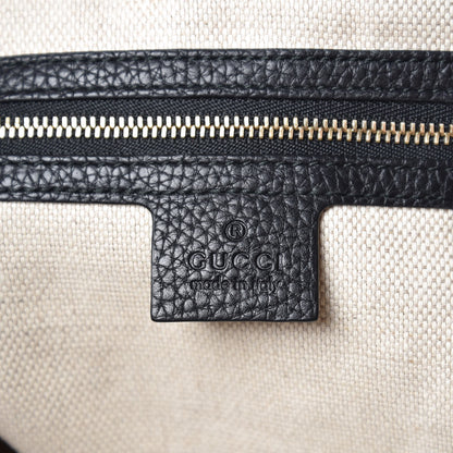 Gucci Pebbled Calfskin Medium Soho Chain Shoulder Bag Black 6 of 10