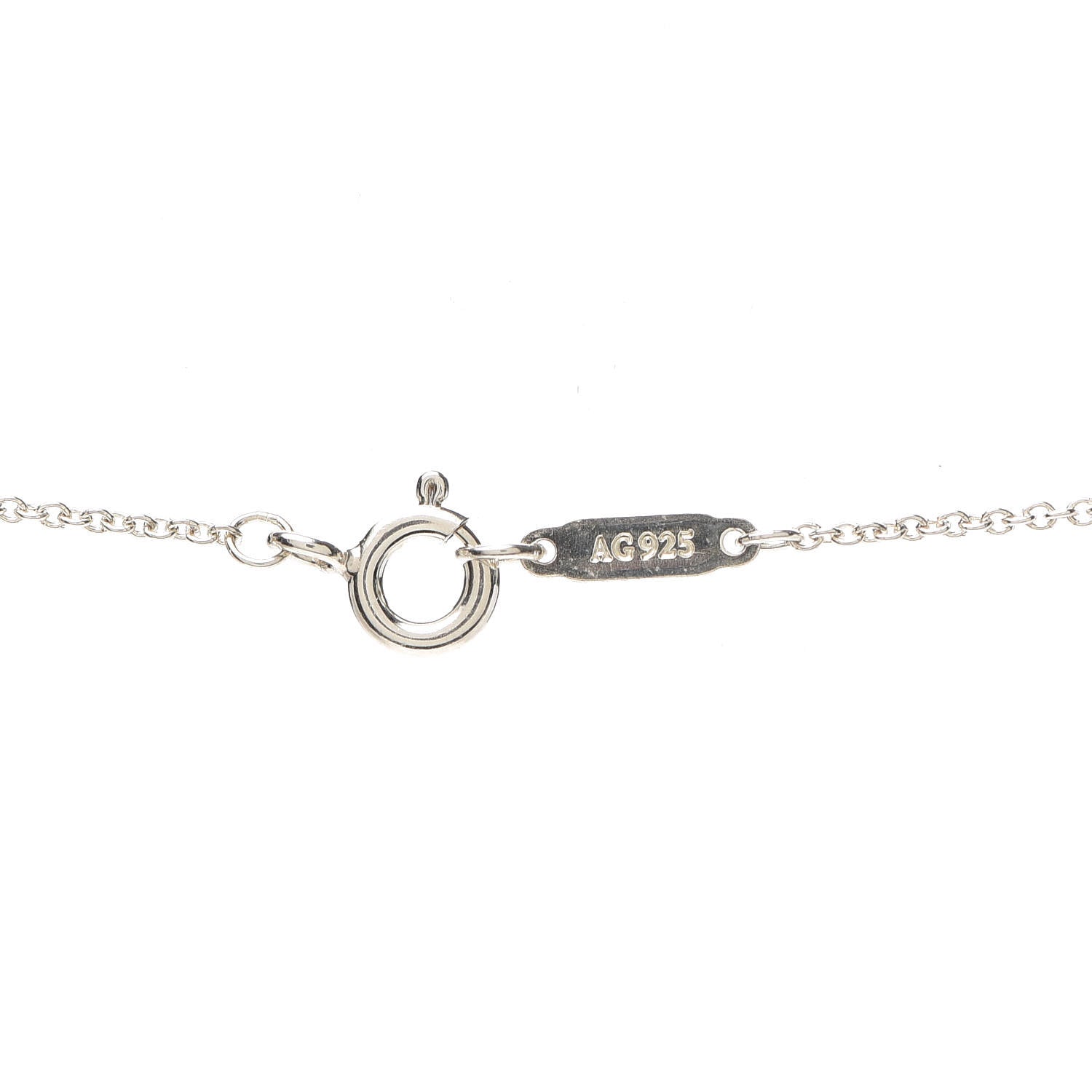 Tiffany Sterling Silver Return to Tiffany Heart Lock Pendant Necklace 5 of 6