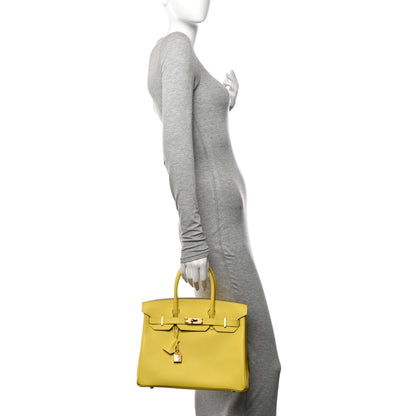 Hermes Epsom Birkin 30 Lime 2 of 10