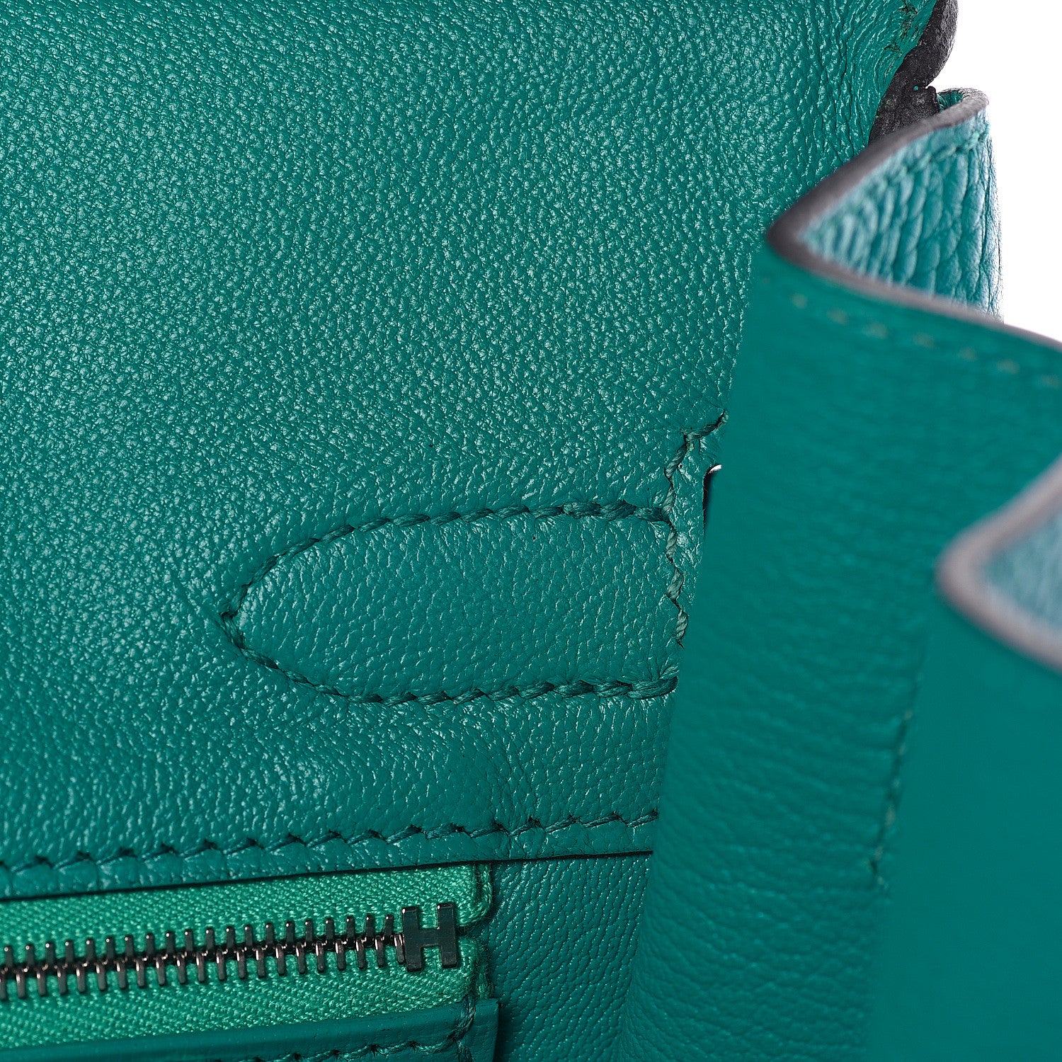 Hermes Taurillon Clemence Birkin 30 Bleu Paon 27 of 31