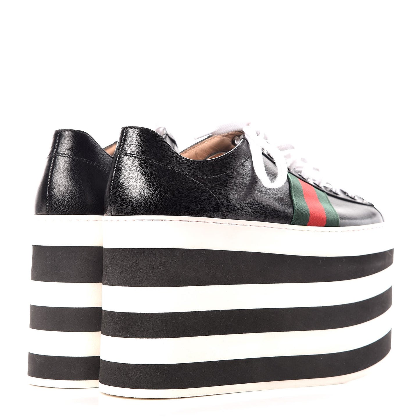 Malaga Kid Peggy Platform Sneakers 37 Black White