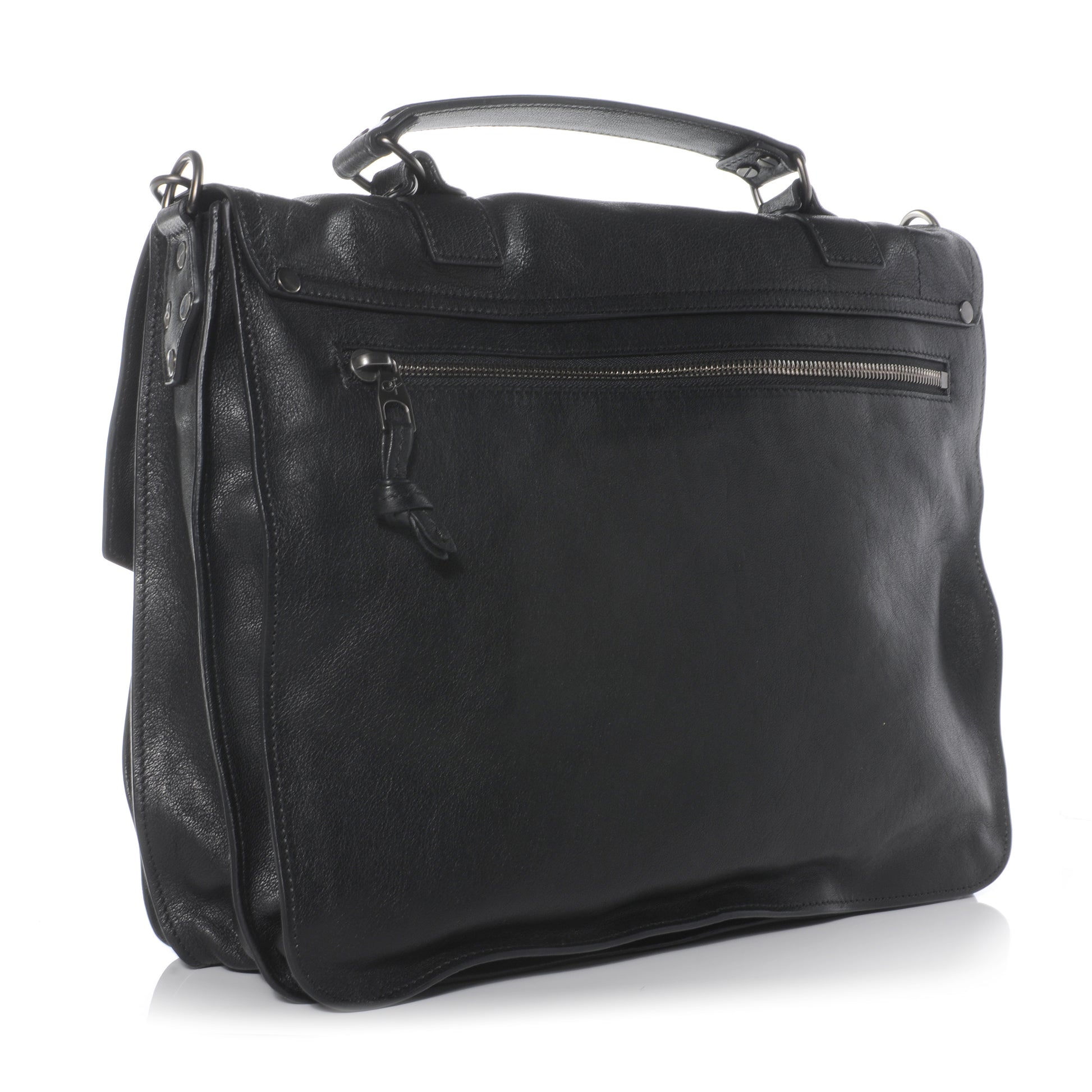 Proenza Schouler Lambskin PS1 Large Satchel Black 3 of 7