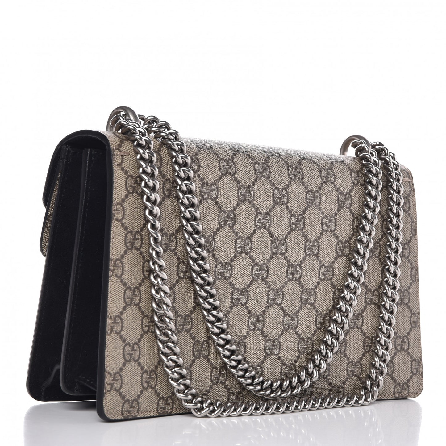 GG Supreme Monogram Small Dionysus Shoulder Bag Black