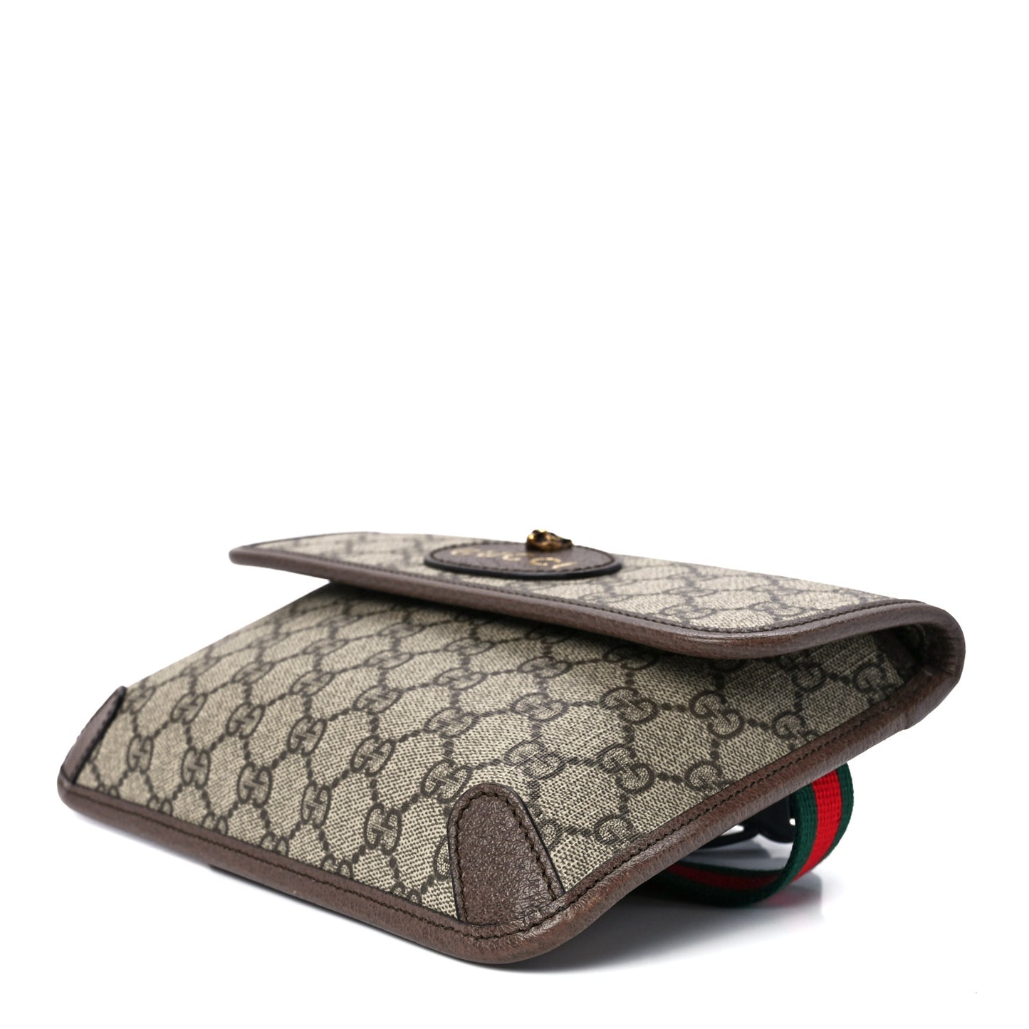 GG Supreme Monogram Neo Vintage Web Belt Bag Brown