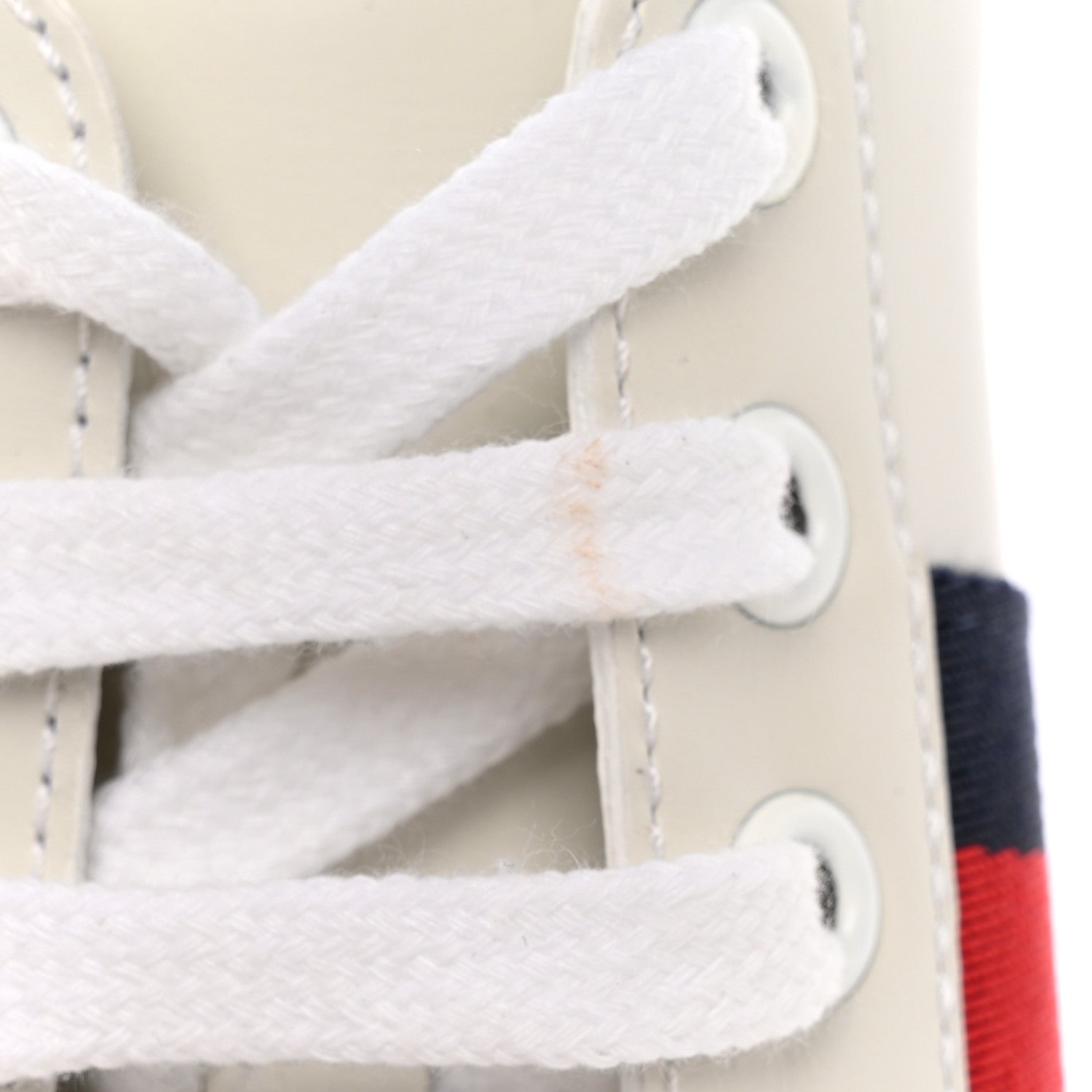 Gucci Calfskin Web Bosco Embroidered Ace Sneakers 38 White 9 of 11