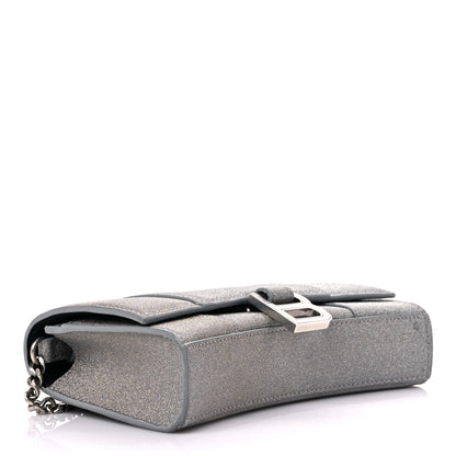 Balenciaga Glitter Fabric Hourglass Chain Bag Grey 4 of 12