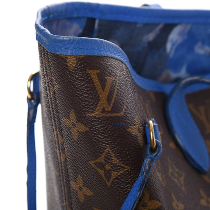 Louis Vuitton Monogram Articles de Voyage Ikat Neverfull MM Grand Blue 21 of 24
