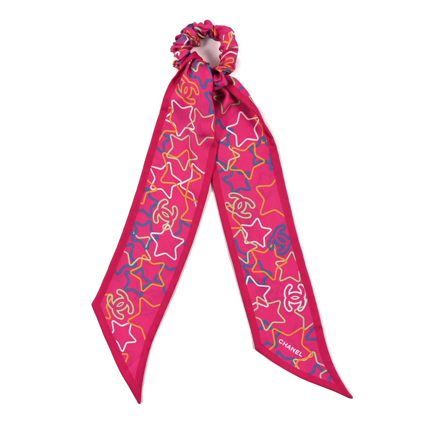 Silk CC Scrunchie and Scarf Hair Tie Set