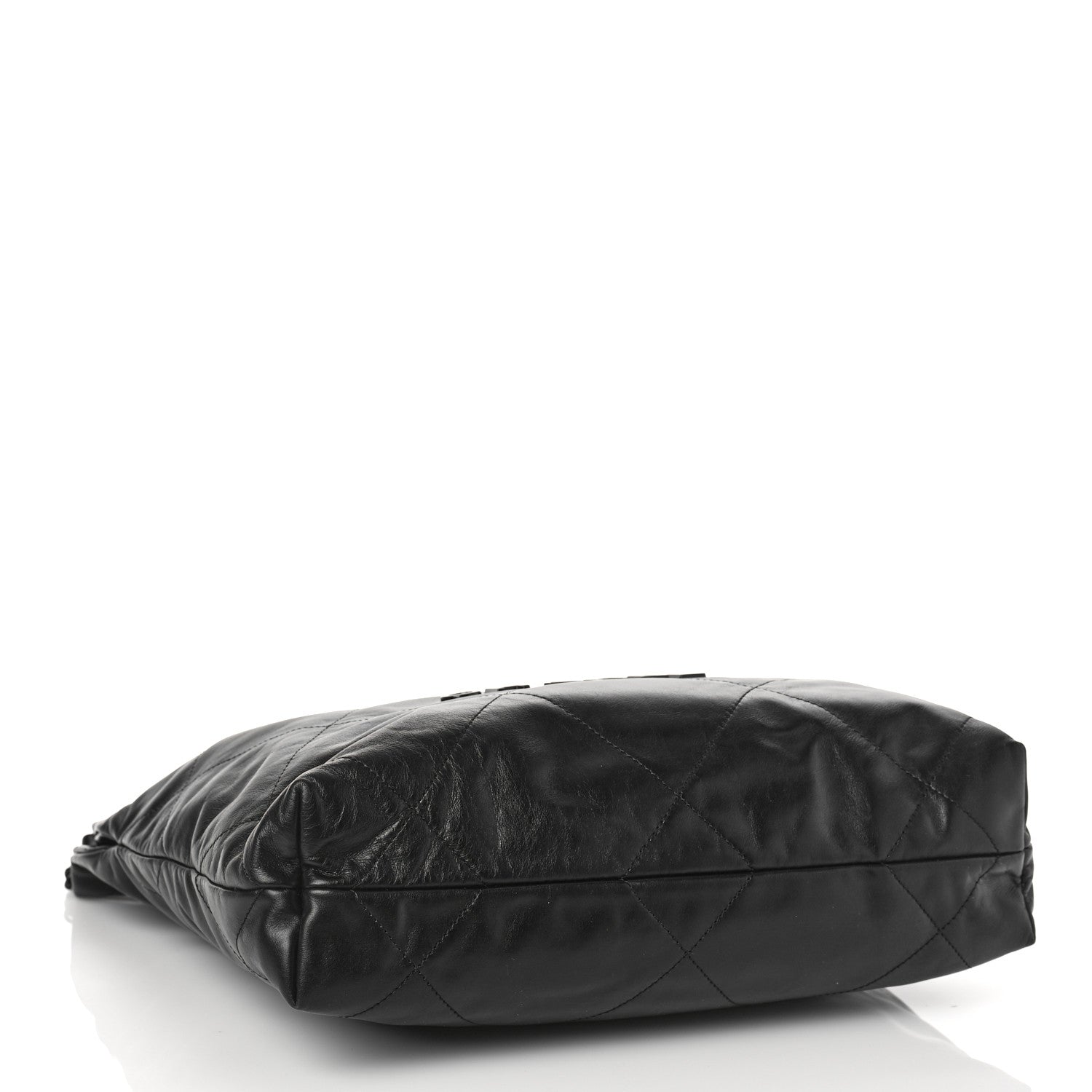 Chanel Shiny Calfskin Quilted Small Chanel 22 So Black 4 of 9