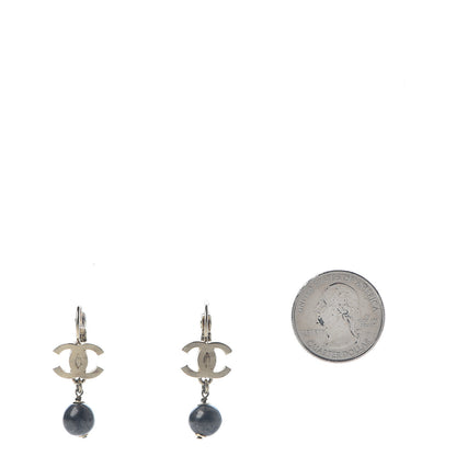 Chanel Bead CC Dangle Earrings Gold 2 of 5