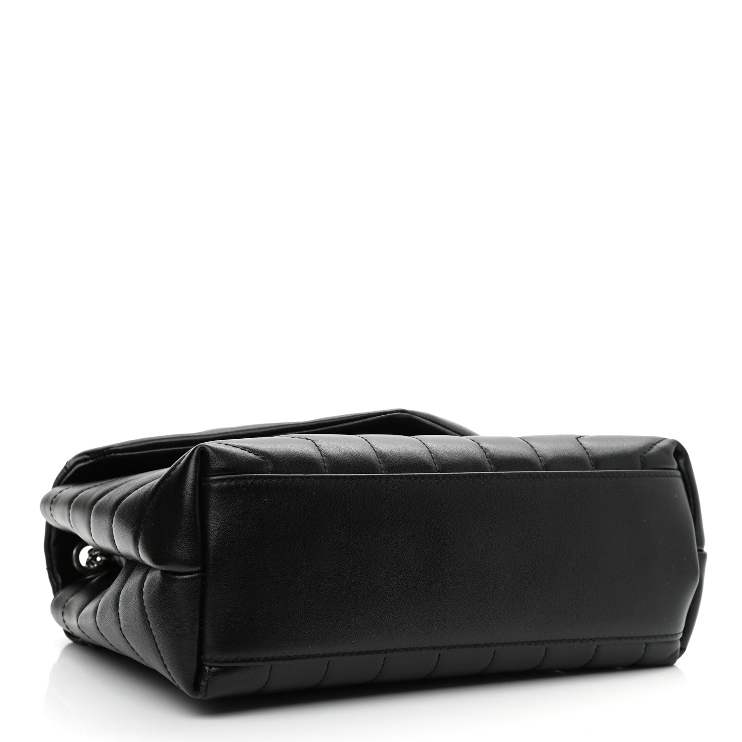 Saint Laurent Calfskin Y Quilted Monogram Small Loulou Chain Satchel Black 3 of 8