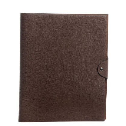 Hermes Togo Ulysse GM Notebook Cover Chocolate 1 of 11