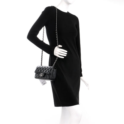 Chanel Iridescent Caviar Quilted Mini Rectangular Flap Black 2 of 9