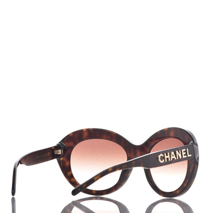 Chanel Shield Sunglasses 71281 Dark Tortoise 4 of 8