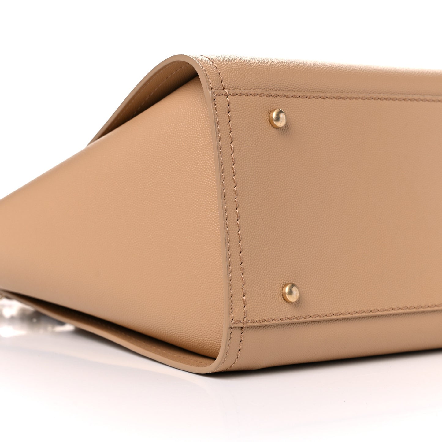 Caviar Small Studded Deauville Tote Beige