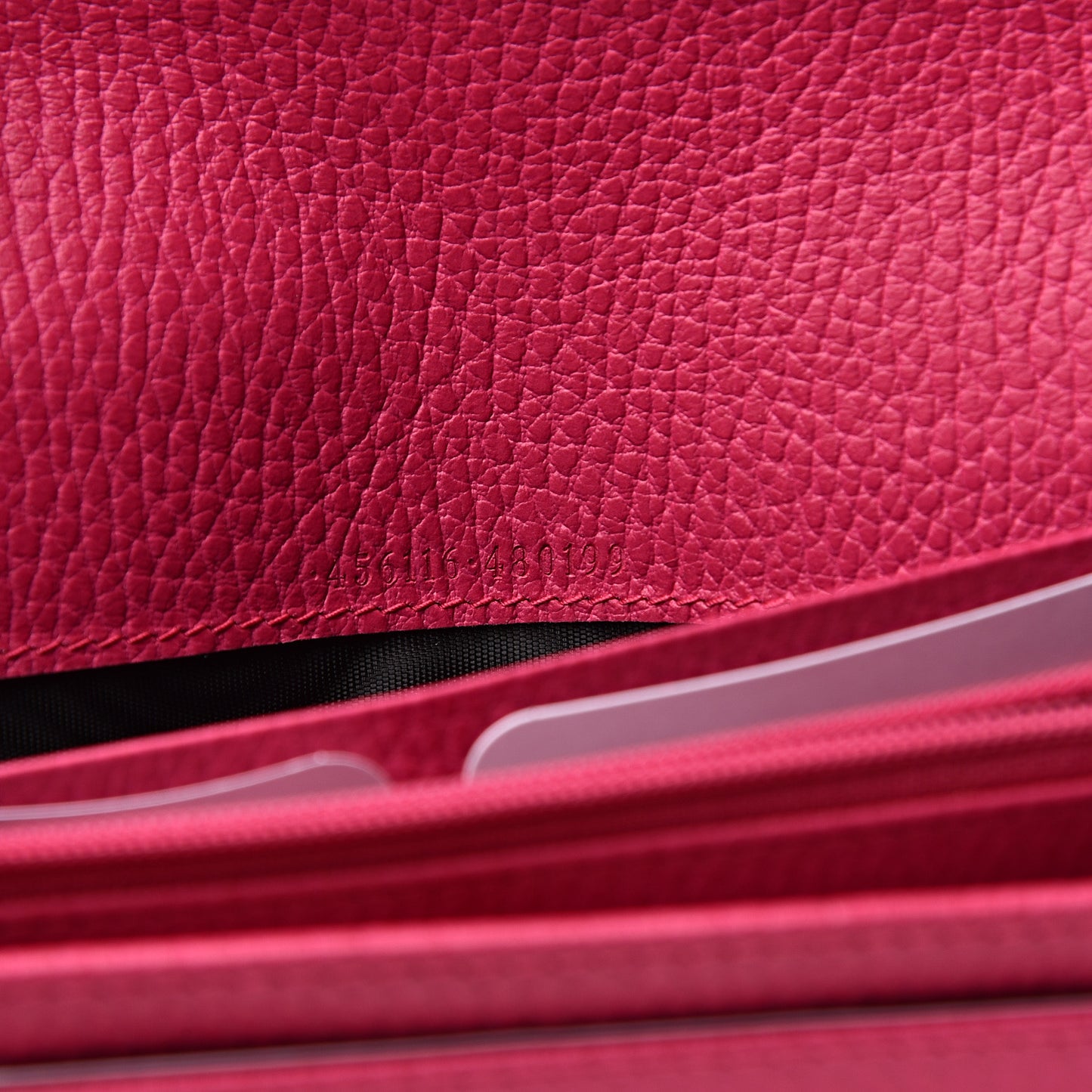Dollar Calfskin GG Marmont Continental Wallet Box Pink