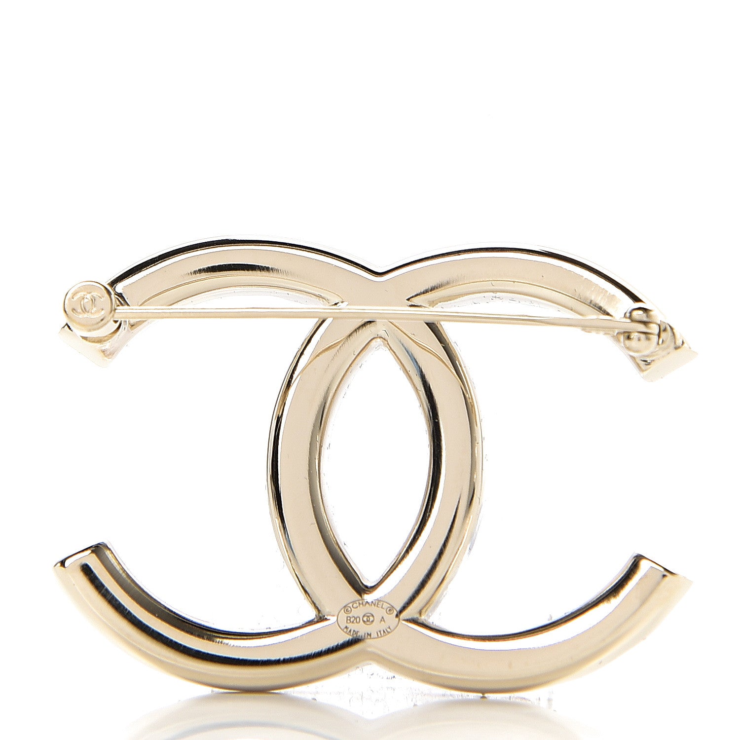 Chanel Baguette Crystal High Society CC Brooch Gold 2 of 4