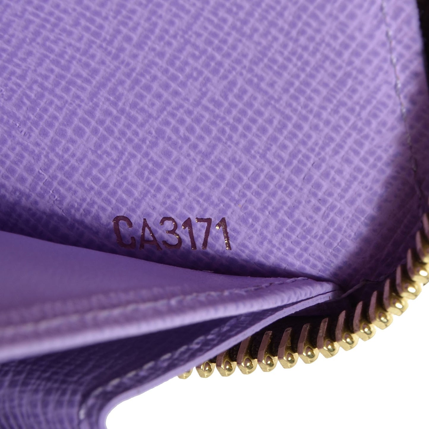Damier Ebene Illustre Zippy Wallet Violet