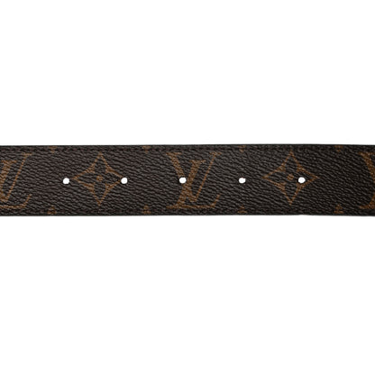 Louis Vuitton Calfskin Monogram 30mm LV Initiales Reversible Belt 90/36 Black 7 of 9