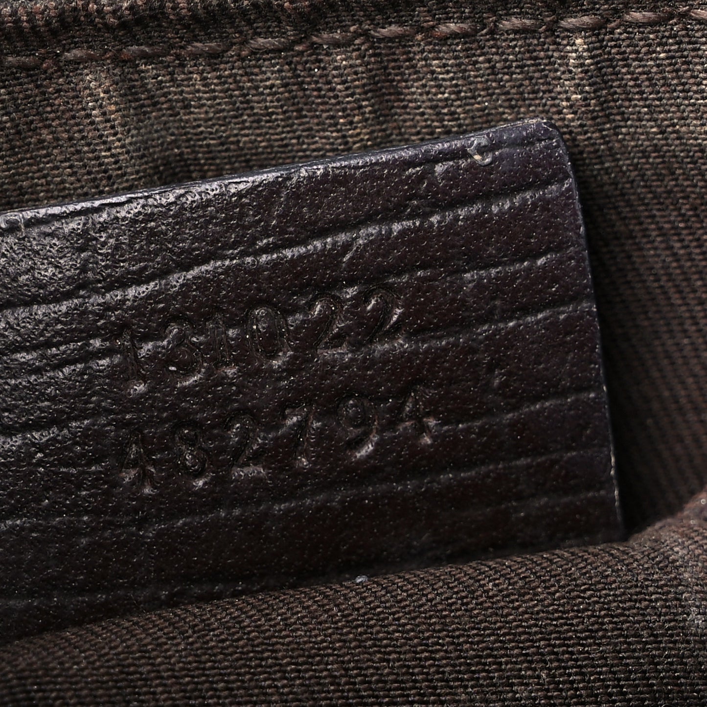 GG Supreme Monogram Cosmetic Case Brown