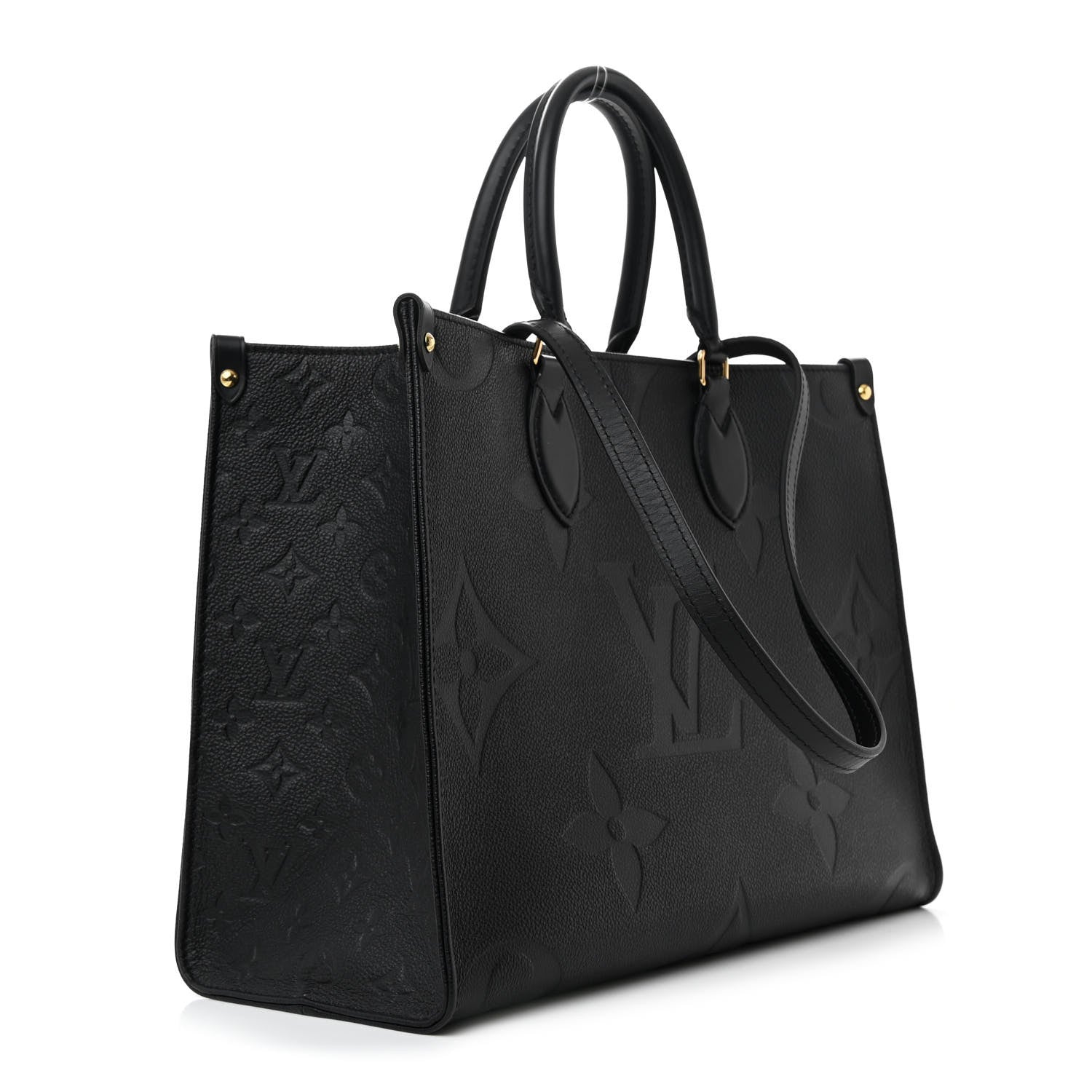 Louis Vuitton Empreinte Monogram Giant OnTheGo MM Black 3 of 9
