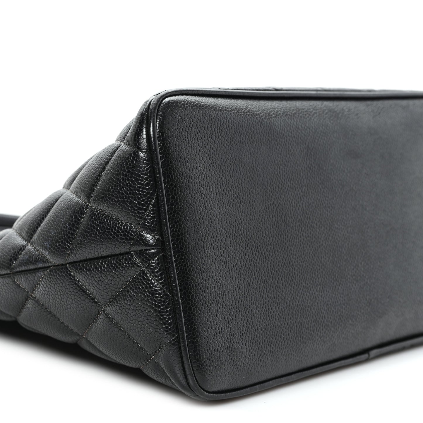 Caviar Quilted Medallion Tote Black