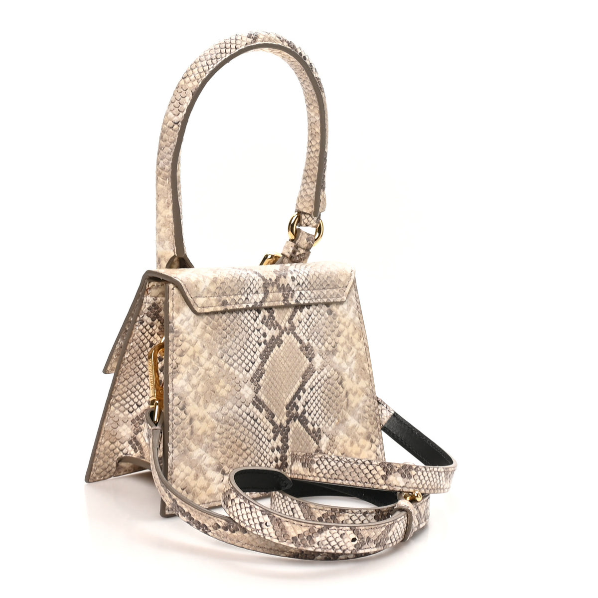 Jacquemus Snakeskin Le Chiquito Boucle Moyen Beige 3 of 9
