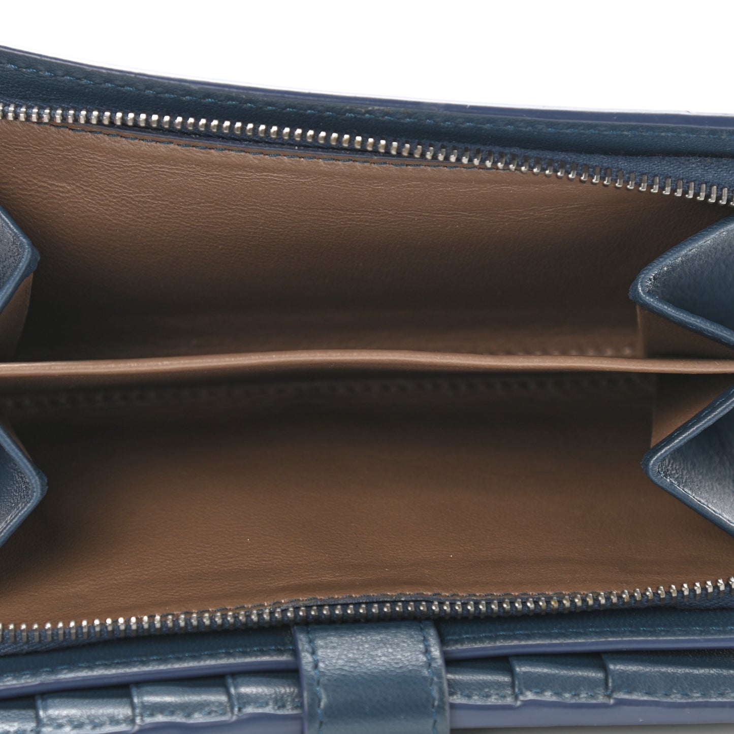 Nappa Intrecciato Continental Wallet Krim