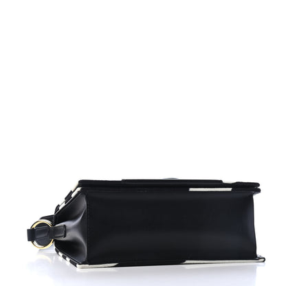 Stella McCartney Velvet Zebra Print Shoulder Bag Black 3 of 4