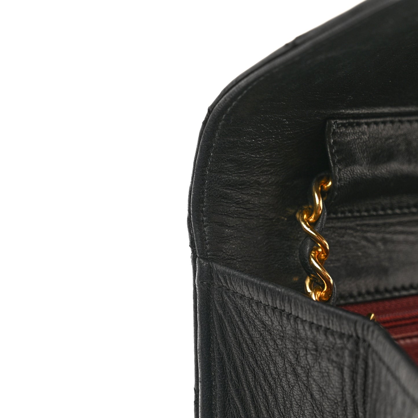 Lambskin Quilted Small Single Flap Bag Black