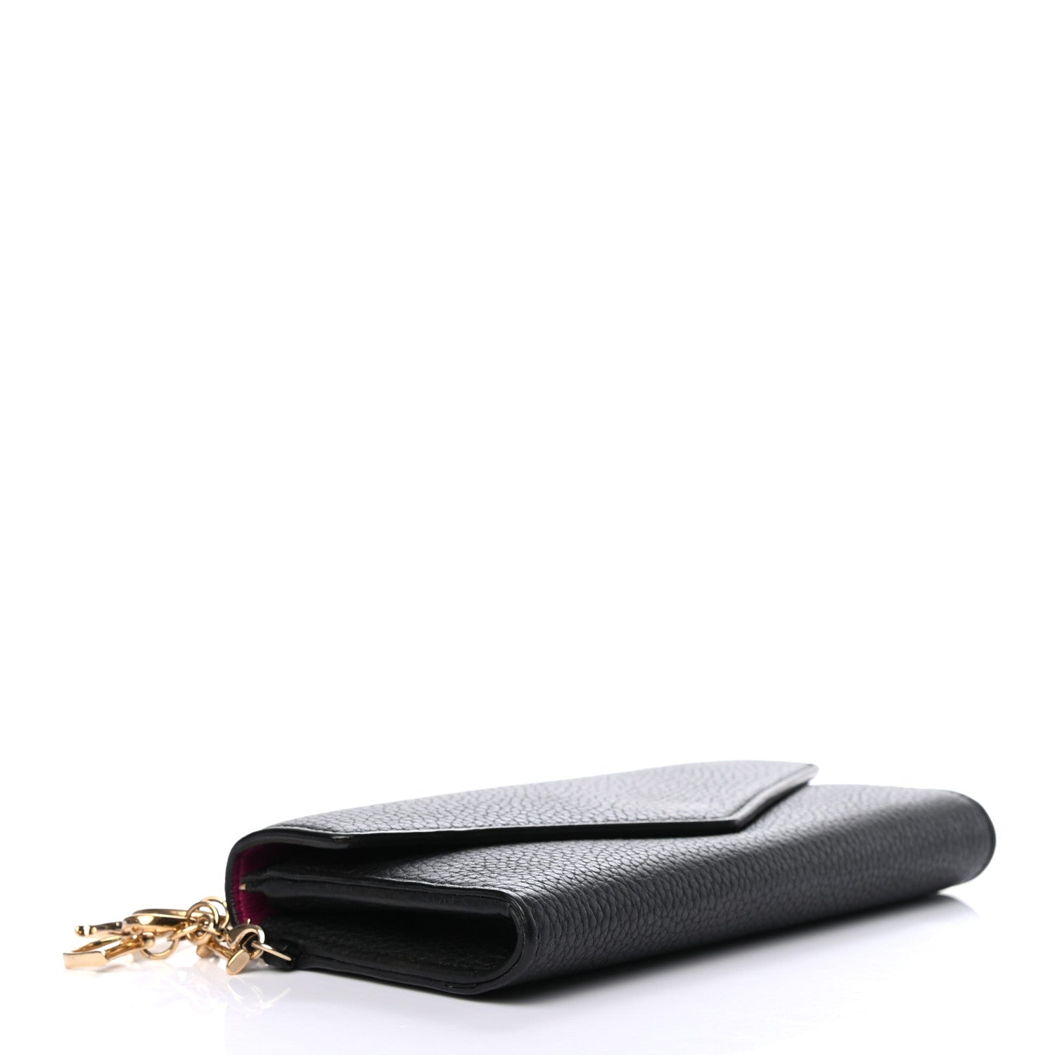Christian Dior Bullcalf Diorissimo Slim Envelope Wallet Black Rose Indien 4 of 8