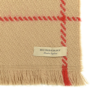 Burberry Wool Giant Check Scarf Camel Pink 3 of 4