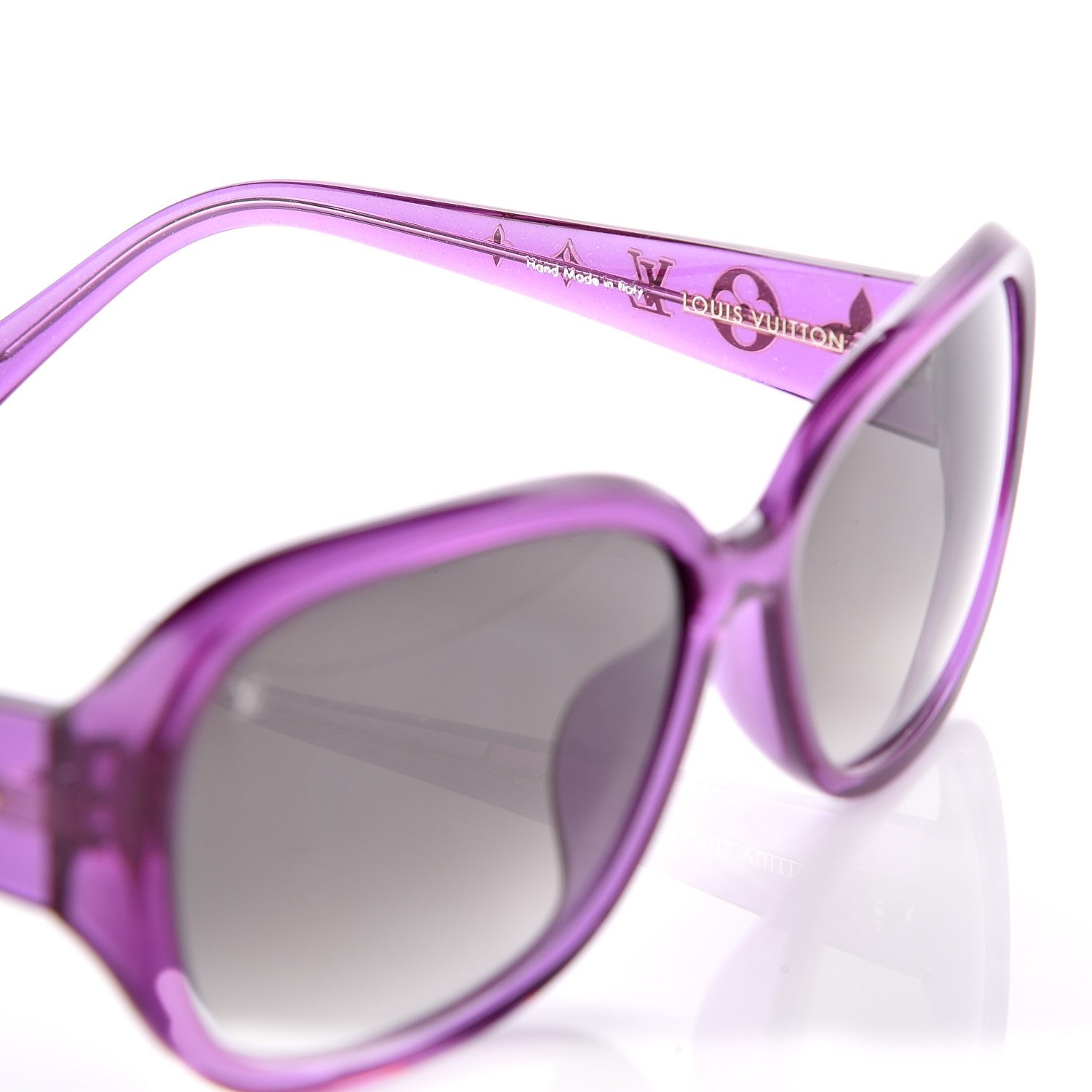 Louis Vuitton Obsession GM Z0642E Sunglasses Violet Glitter 4 of 7