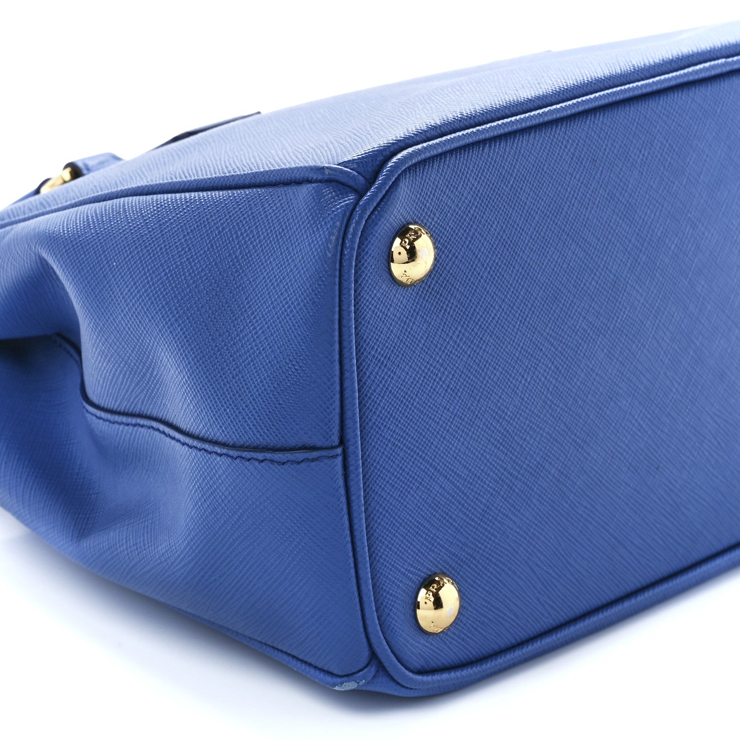 Prada Saffiano Lux Small Galleria Double Zip Tote Azzurro 10 of 11