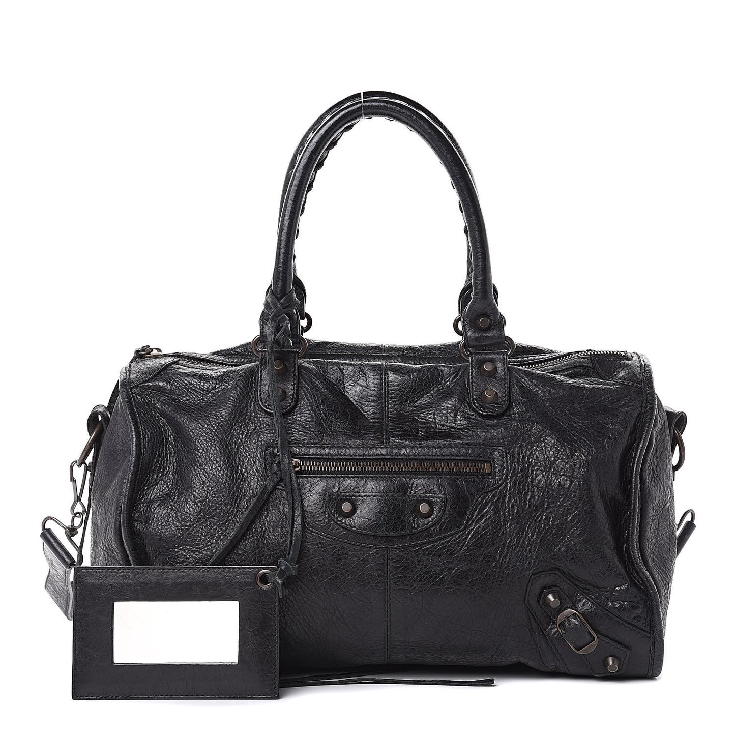 Agneau Classic Hardware Maxi Twiggy Black