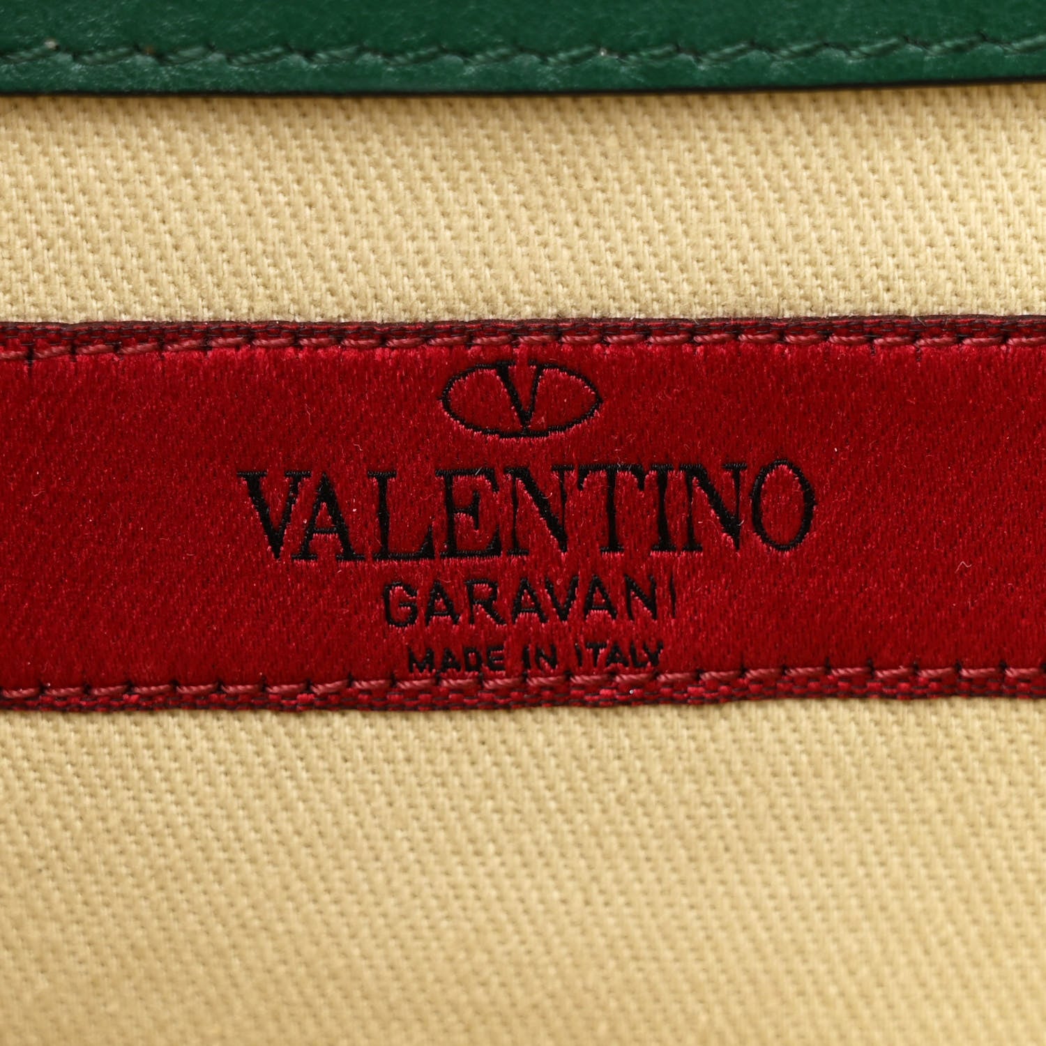 Valentino Garavani Vitello Medium Glam Lock Rockstud Flap Smeraldo 6 of 12