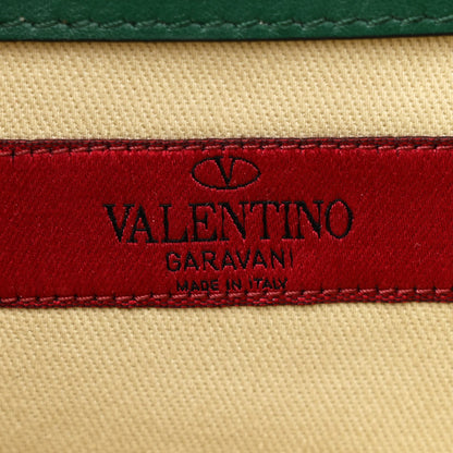 Valentino Garavani Vitello Medium Glam Lock Rockstud Flap Smeraldo 6 of 12