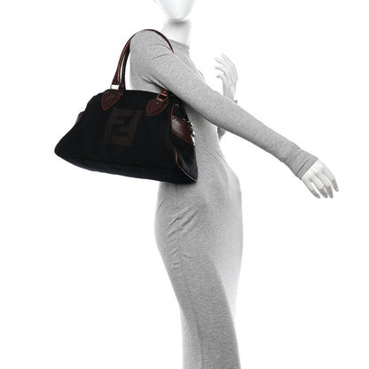 Fendi Canvas Bag De Jour Tote Black Tobacco 2 of 21