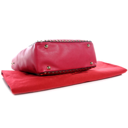Valentino Garavani Vitello Mini Rockstud Tote Cyclamin 4 of 7