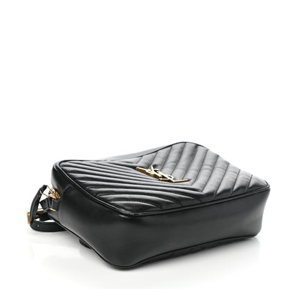 Saint Laurent Calfskin Matelasse Monogram Lou Camera Bag Black 4 of 10