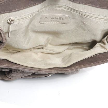 Chanel Washed Lambskin Quilted Medium Chain Around Messenger Taupe 5 of 7
