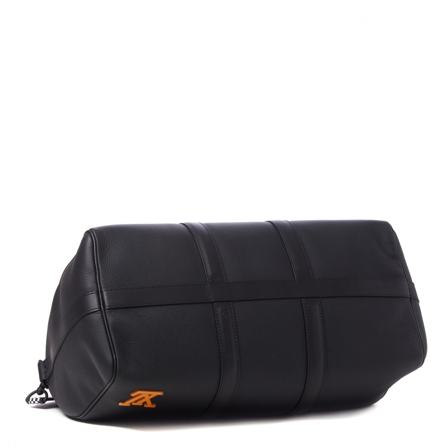 Louis Vuitton Calfskin Damier Distorted Keepall Bandouliere 40 Black 3 of 8