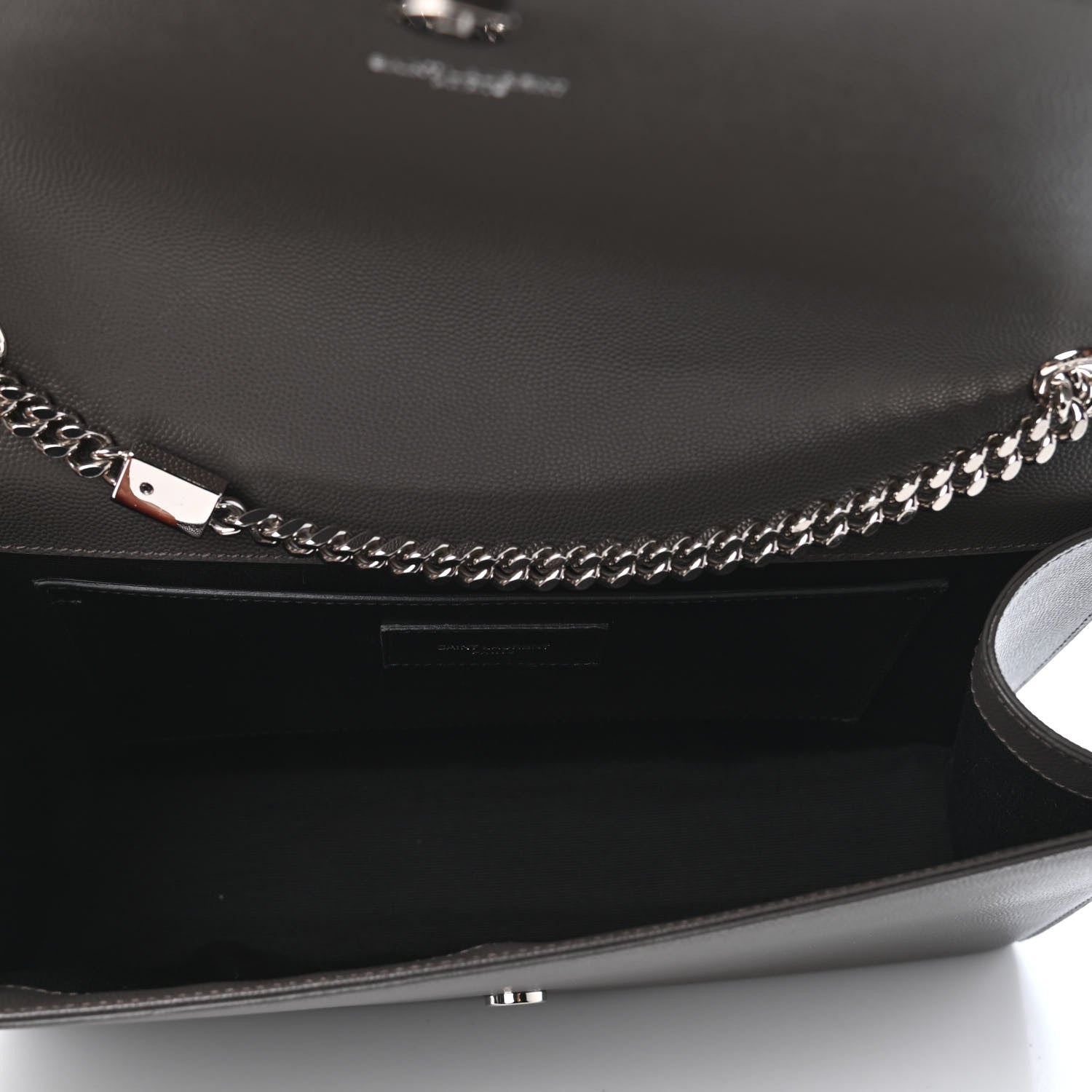 Saint Laurent Grain De Poudre Large Classic Monogram Kate Satchel Earth 4 of 4
