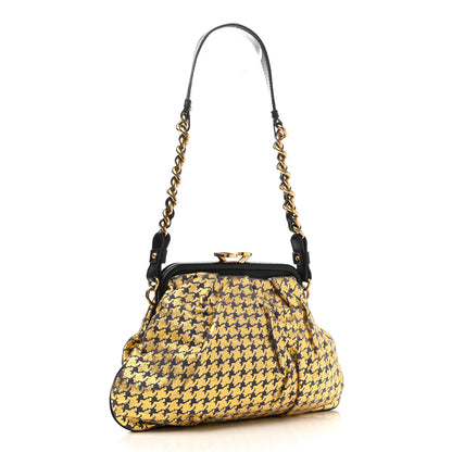 Marc Jacobs Metallic Lambskin Crystal Stam Bag Gold Black 3 of 10