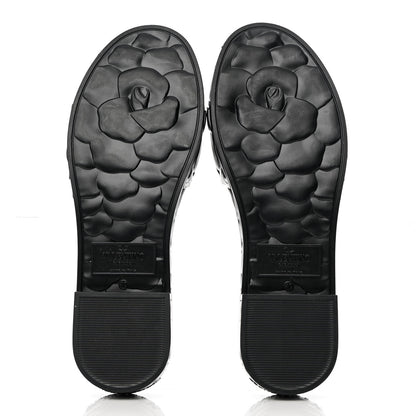 Valentino Garavani Rubber Atelier 03 Rose Edition 25/40mm Platform Slide Sandals 40 Black 12 of 12