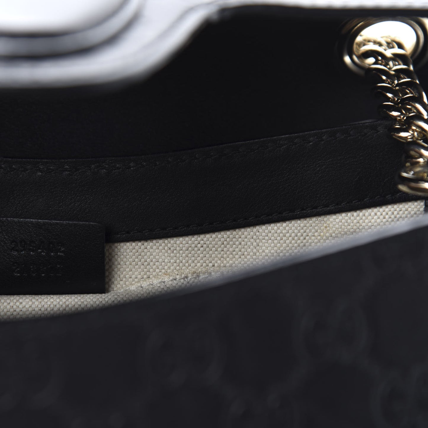 Guccissima Medium Emily Chain Shoulder Bag Black